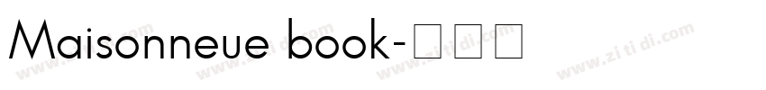 Maisonneue book字体转换